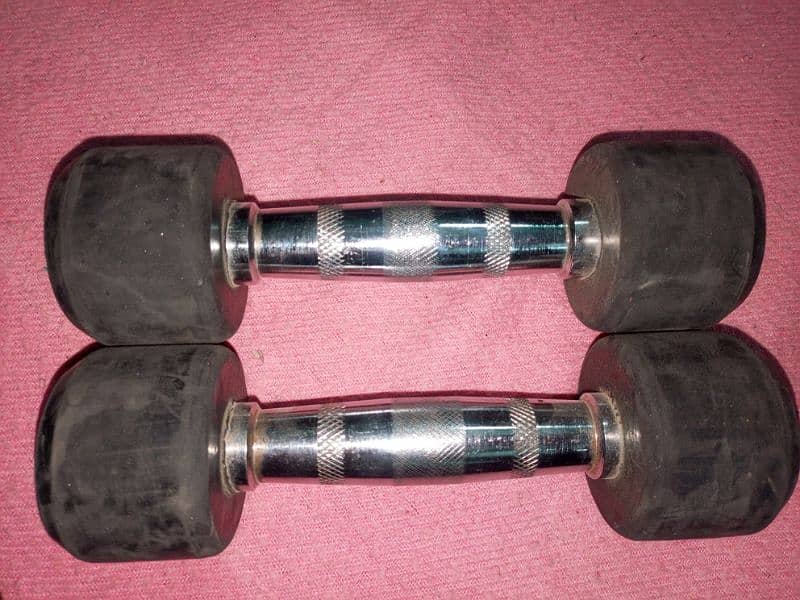 ruber dumbells used 9