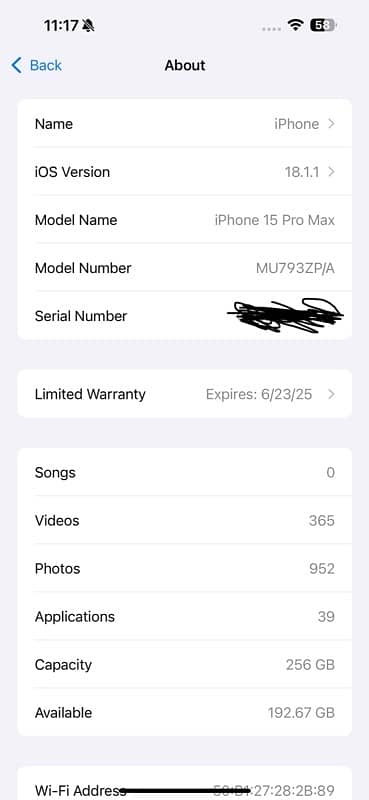 Iphone 15 pro max non pta 256 GB 5