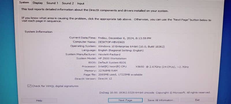 Intel xeon x5650 32Gb Ram with Nvidia quadro k2000 6