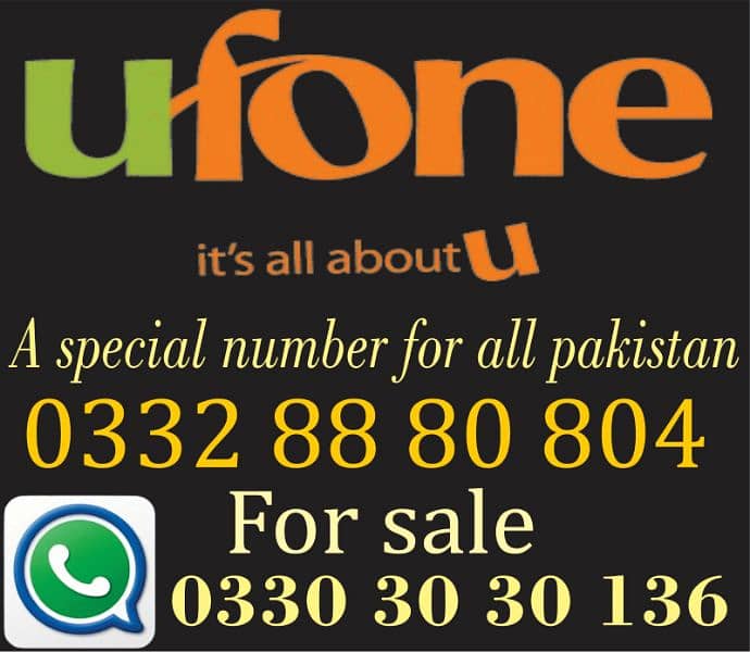 Maaz ufone Telenor jaaz golden number for sale 1