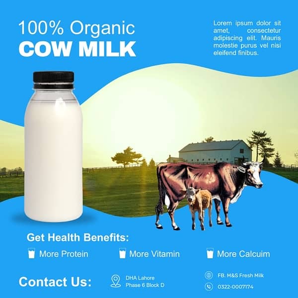 We are Providing Fresh Milk at your Door step Daily Base 2