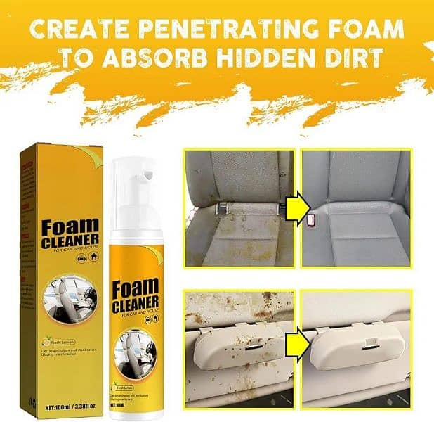 Premium Foam cleanser - easy installation and powerful dirt removal 1