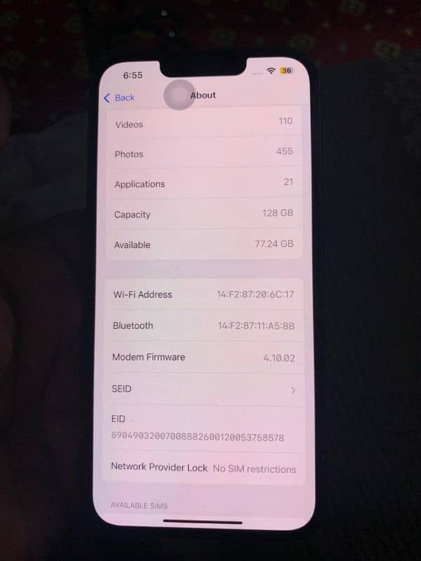 Apple iPhone 13pro nonpta (FU) 128gb water pack 8