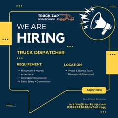 Hiring Dispatcher for Truck Dispatching Company (Experienced & Fresh)