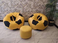 ziht bean bag 2 football with 1 footras