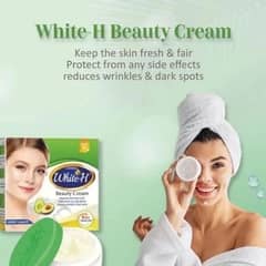 white h beauty cream and soap