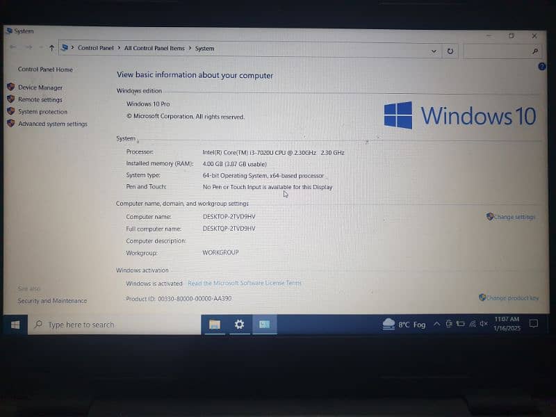 Dell Latitude 3300 i3 7th Gen 2