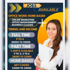 Need Male Female Jobs Required