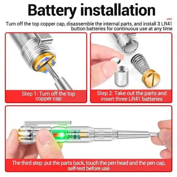 Stainless Steel Voltage Tester 4