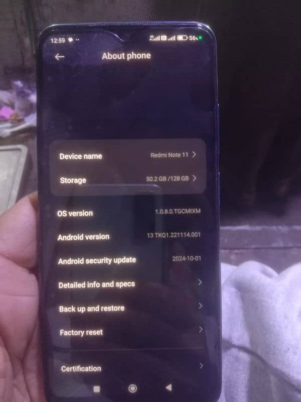 redmi note ram 6+6 rom 128 Gb 4