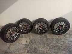 Car tyres with rims