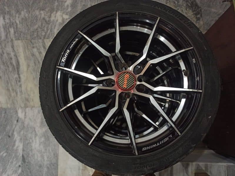 Car tyres with rims 1