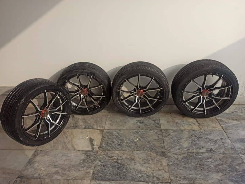 Car tyres with rims 2