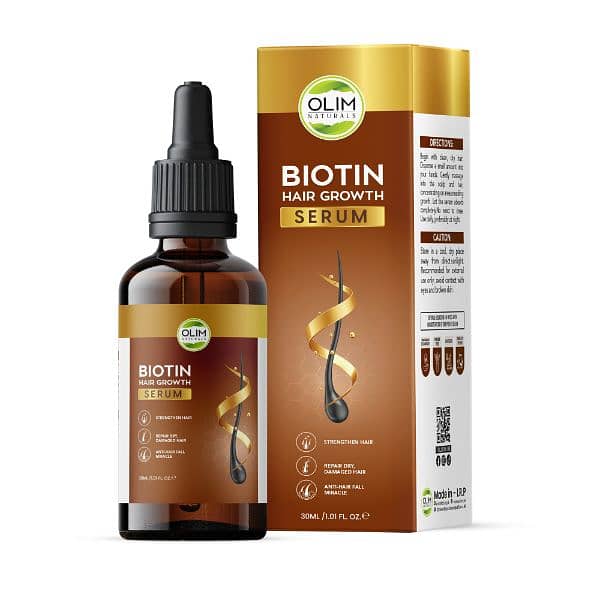 Olim Naturals Biotin Hair Growth Serum 30 ML 0