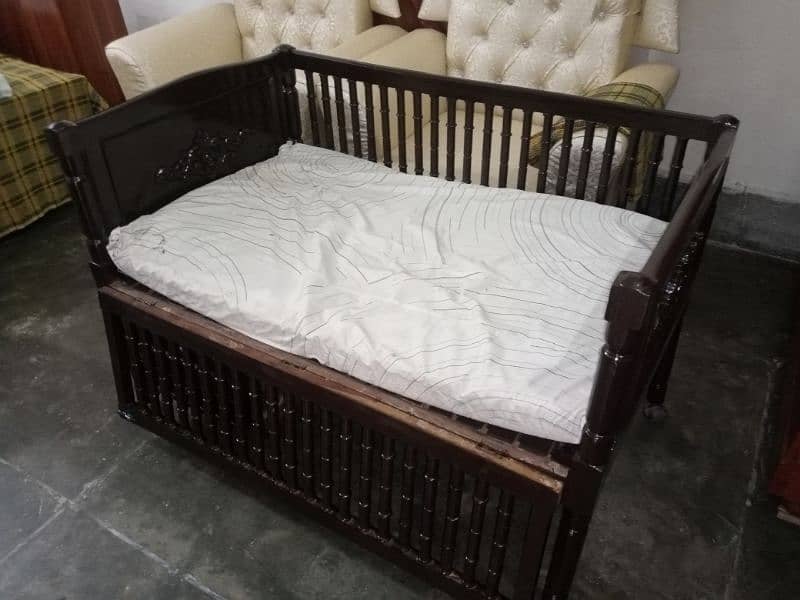 real wooden Baby cart 1