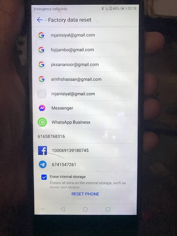 HUAWEI Y7 prime 2018 3pm ram 32 gb 15