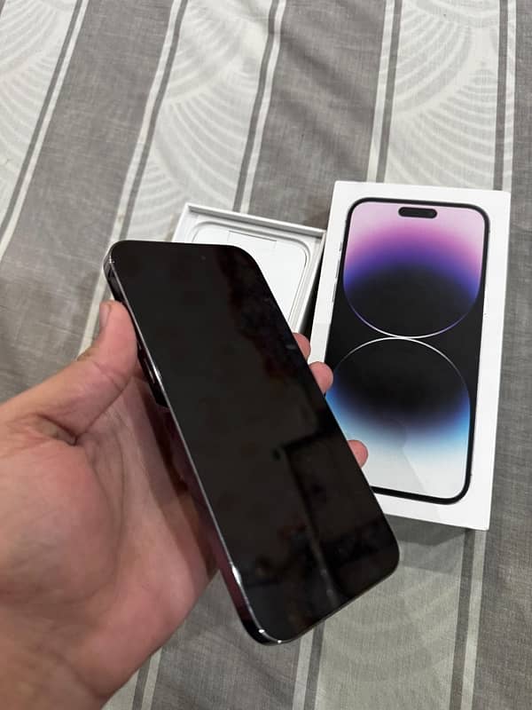 iphone 14 pro max pta approved dual physical sim 128gb 95 betry health 4