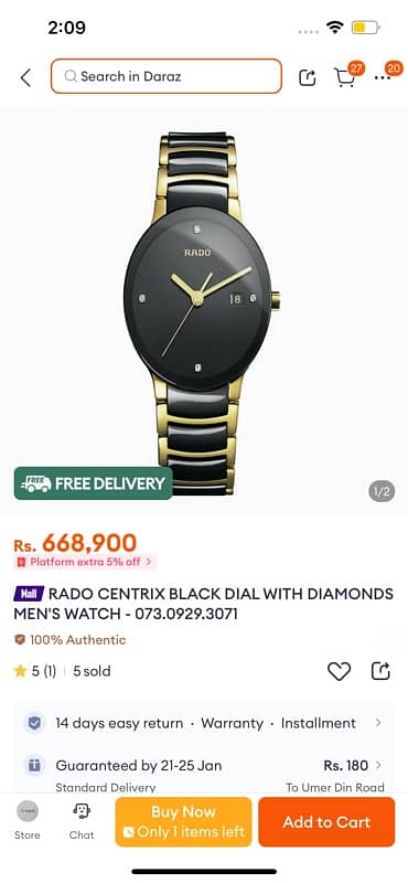 Rado watch | Rado centrix | wrist watch 2