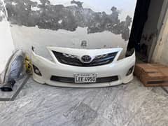 corolla 2012 front light nike back bumper kits panel steering spoiler