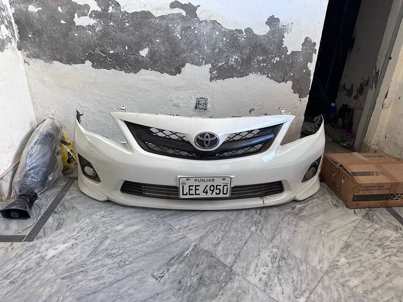 corolla 2012 front light nike back bumper kits panel steering spoiler 0