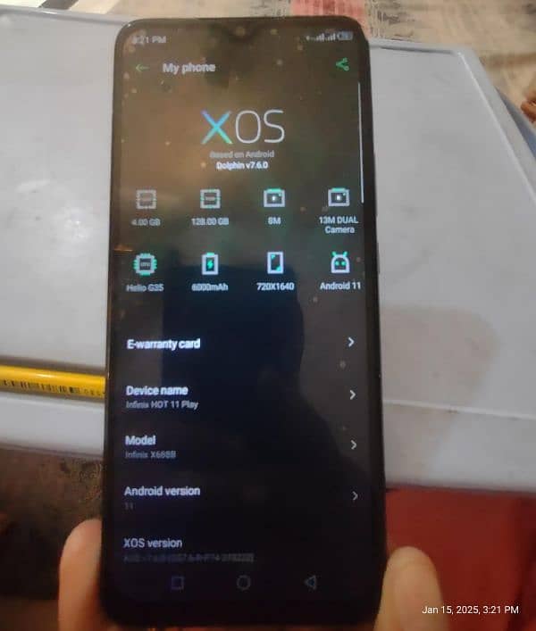 Infinix Hot 11 Play 4/128 PTA approved 1