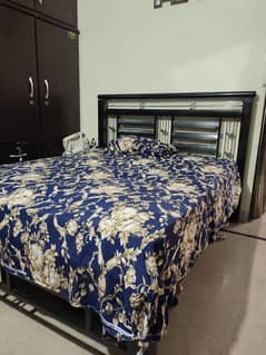 Iron Double Bed with Mattress