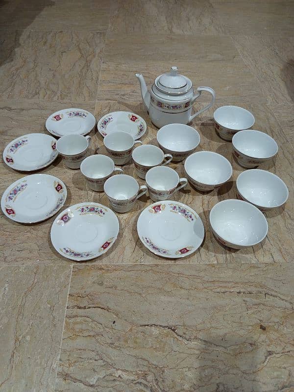 tea set and dessert bowls 2