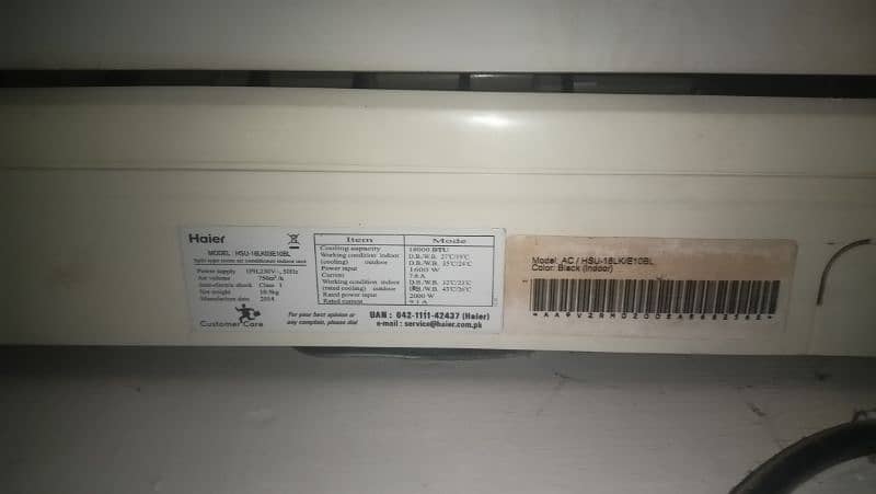 Good condition Haier 1.5ton ac non inverter 0