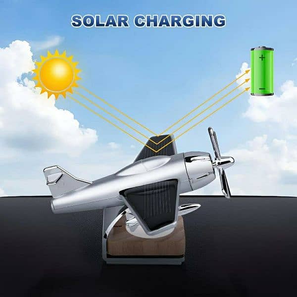 solar powered aeroplane car air freshner 4