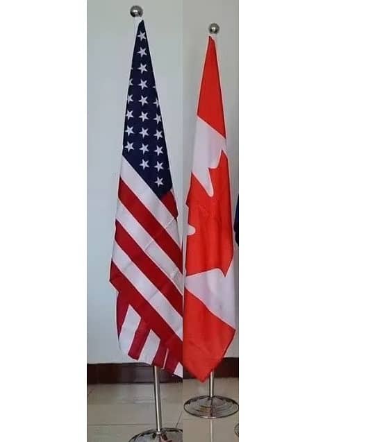 Indoor Flags for office , Company logo table flag , USA Flag , UK Flag 1