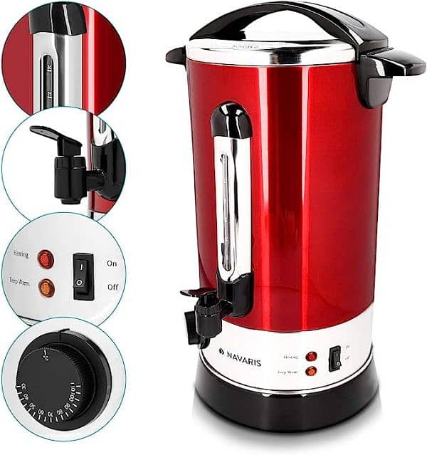 Navaris Mulled Wine Cooker Stainless Steel 10 L Can Also used 4 Coffee 3