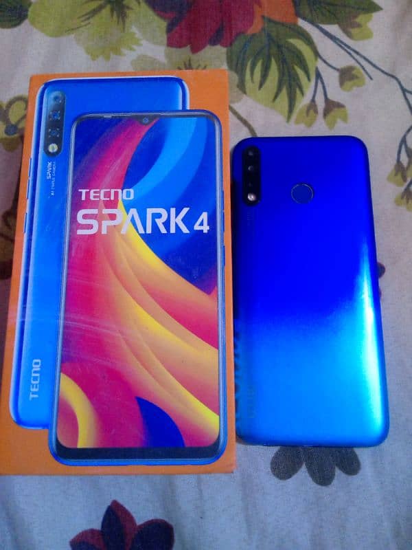 Tecno spark 4 3GB Ram 32GB ROM pTa official approved 0313/2606185 0