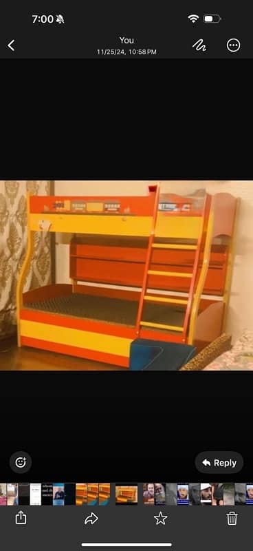 double bunk bed with mattress 0