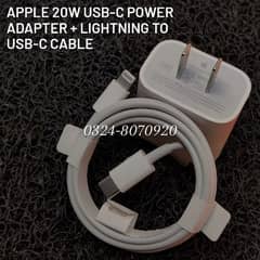 Original Apple 20W Power Adapter , iPhone Lightning To USB C Cable 14