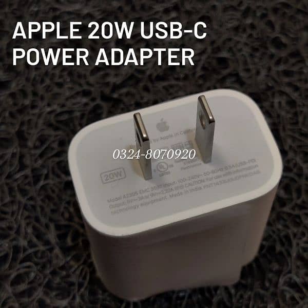 Original Apple 20W Power Adapter , iPhone Lightning To USB C Cable 14 3