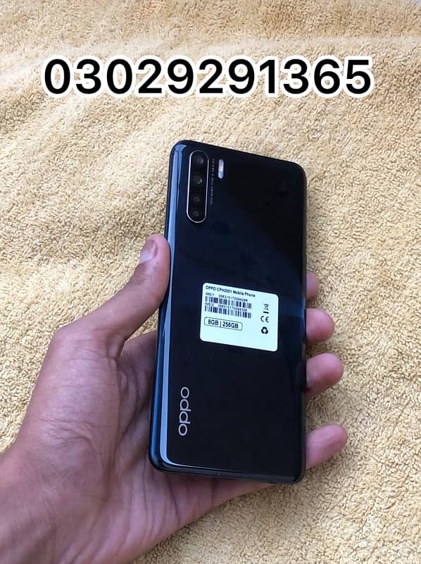 03029291365 OPPO F15 8GP/256GP PTA APPROVED WITH BOX and charger 0