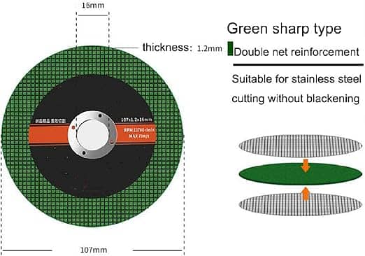 (Pack of 5) Grinding wheels, angle grinders, cutting disc wheels, gri 1