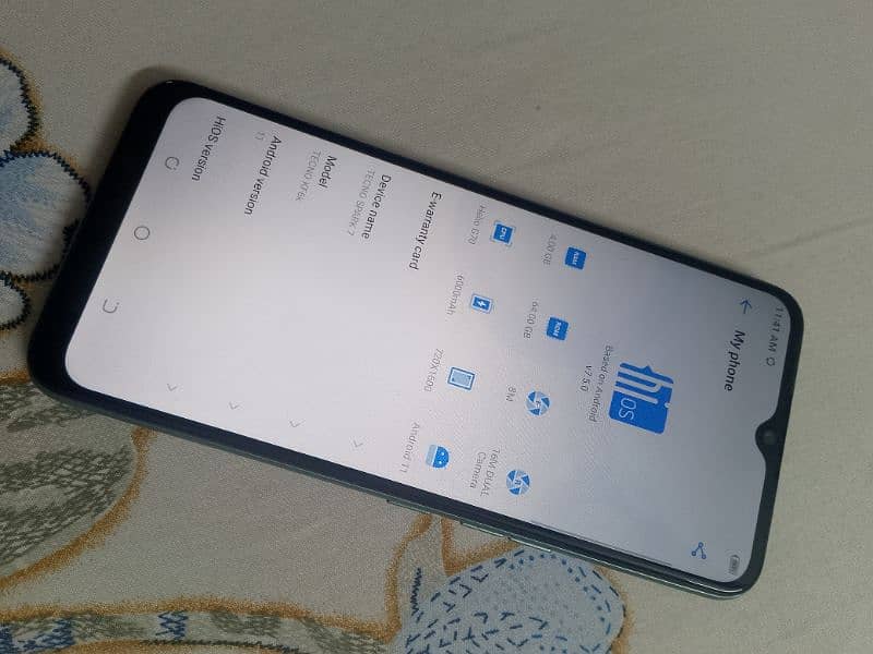 Tecno spark 7 approved dual sim ONLY SET NO BOX NO CHARGER 7