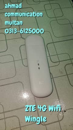 ZTE 4G Wifi Wingle Device.