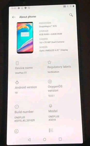 OnePlus 5t duel Sim 6+64 1