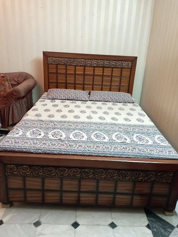 8th months used bed and side table for sale 4