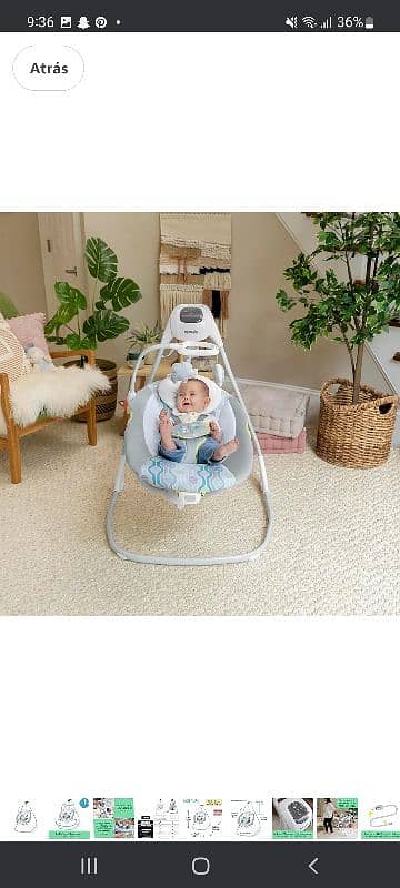 Baby Electric swing 2 in 1 1