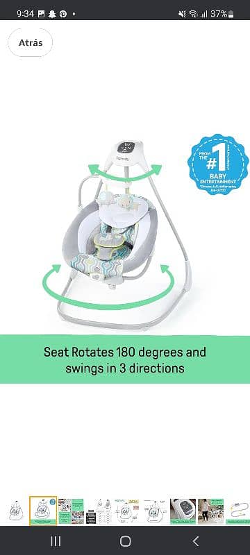 Baby Electric swing 2 in 1 5