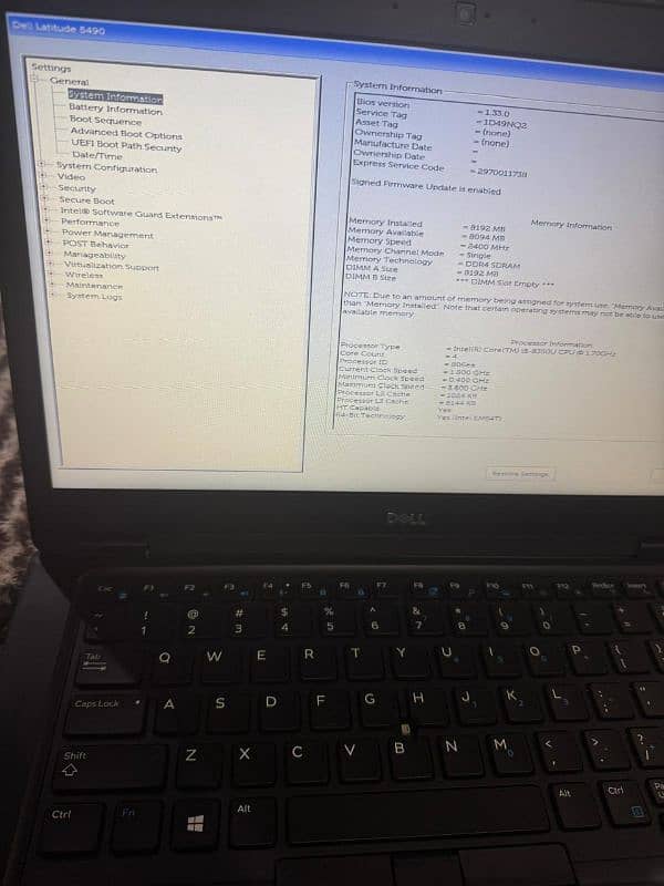 Dell Latitude 5490 Ci5-8th generation 14.0 fhd display backlitkeyboard 13