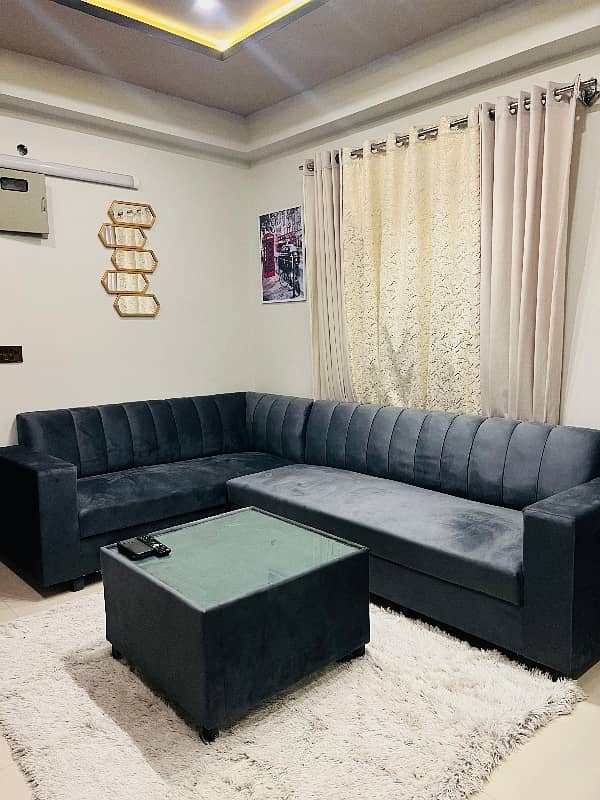 Gulberg greens Islamabad Diamond Mall one bed furnished apartments available for sale 12