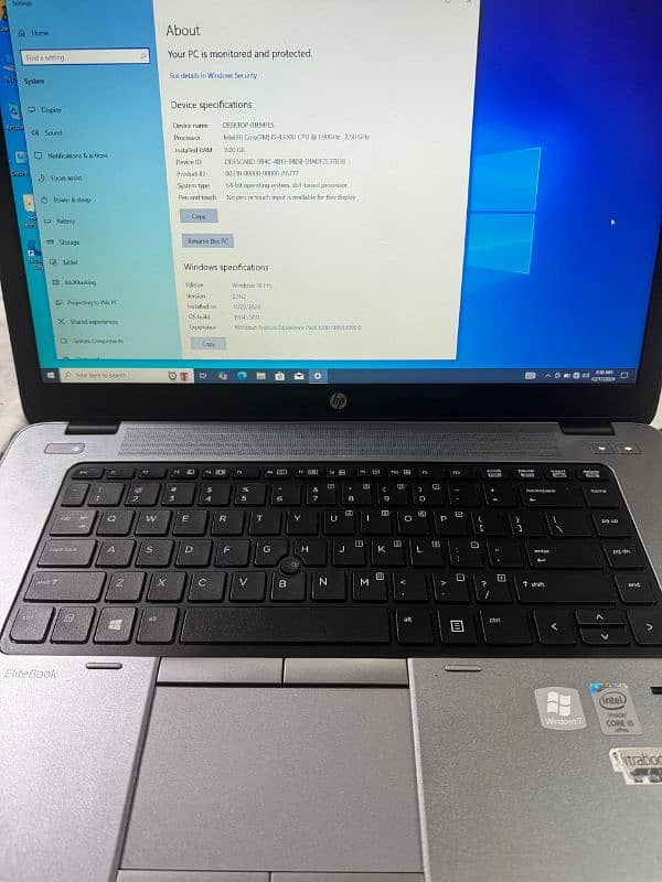 Hp Elitebook 850-G1 Ci5 4th generation slim ultra book 10