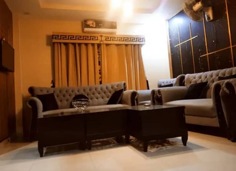 Two bedroom phr day Short Time flats available Bahria Twon 1