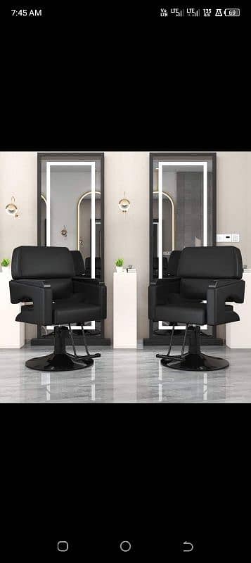 Saloon chairs | Beauty parlor chairs | shampoo unit | pedicure | 8