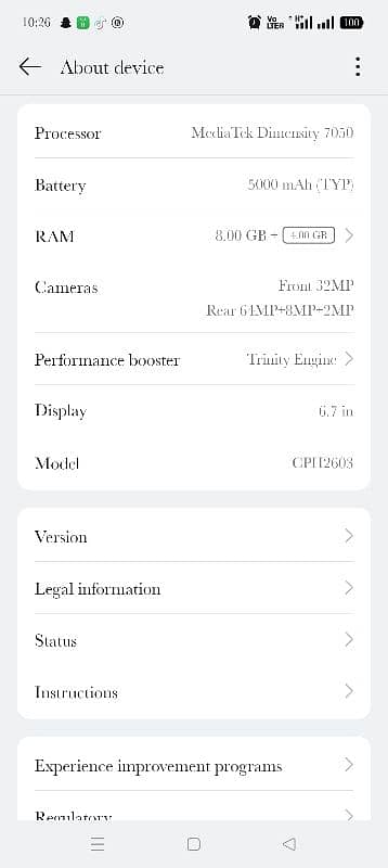 Oppo Reno 11F 0