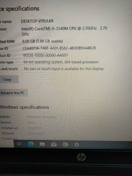 Hp Laptop core i5 3rd generation 8gb Ram 500 gb Hard Disk 1